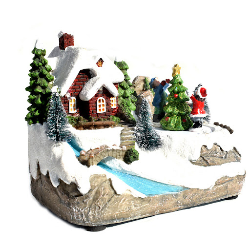 Title 2, LED Colored Lamp Resin Christmas Luminous Small...