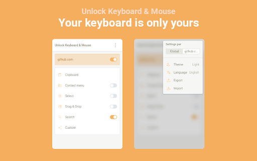 Unlock Keyboard & Mouse