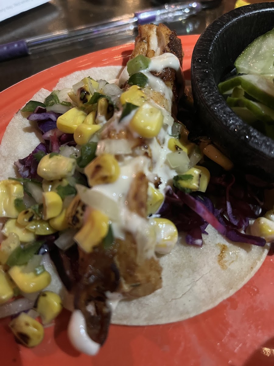 1 of the 3 Mahi Mahi Tacos