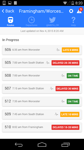 MBTA Commuter Rail Tracker