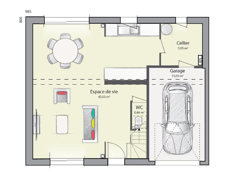 Vente maison neuve 6 pièces 109 m² à Chaintreaux (77460), 235 000 €