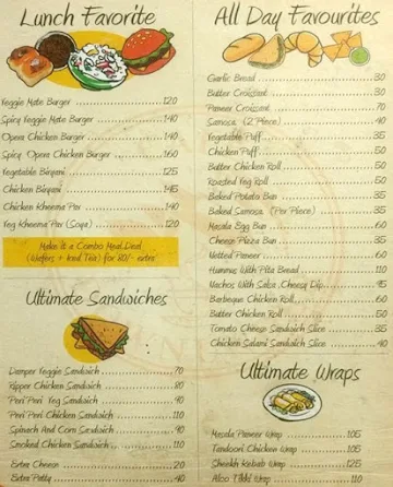 Cafe Downunder menu 