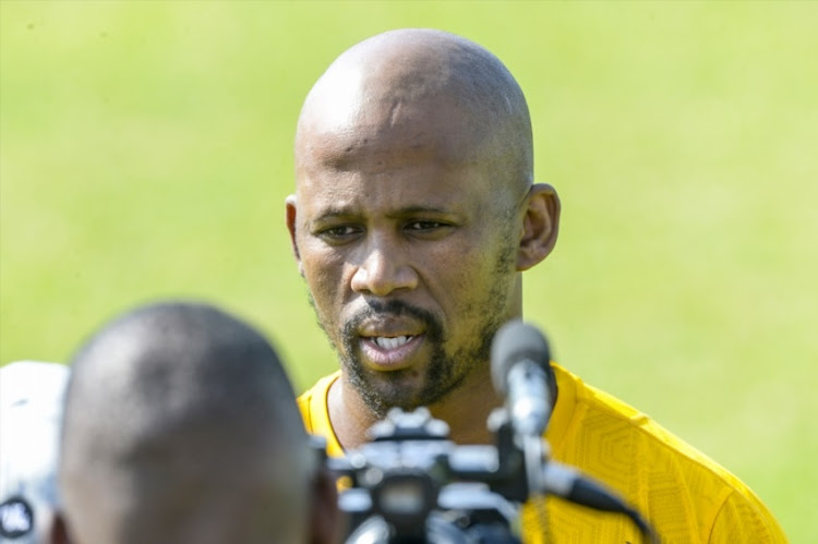 Mzwandile Stick of the Springboks during the Springbok training session at St Stithians College on May 29, 2018 in Johannesburg, South Africa.