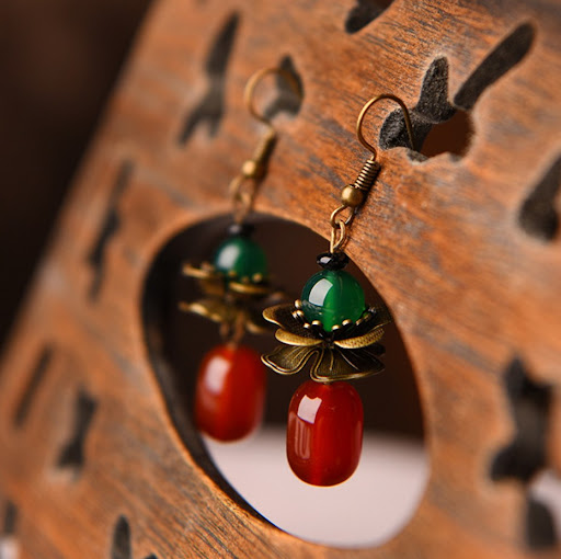 Title 5, Ethnic style retro graceful earrings, adding el...