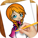 Cover Image of Télécharger Learn to Draw Frozen Anna 1.01 APK