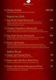 Naari's Kitchen menu 2