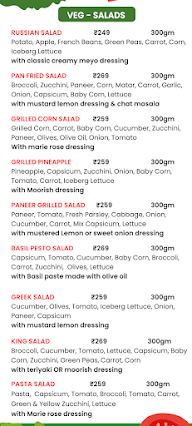 Shalini's Salads menu 1