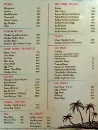 Kuttanad Restaurant menu 3