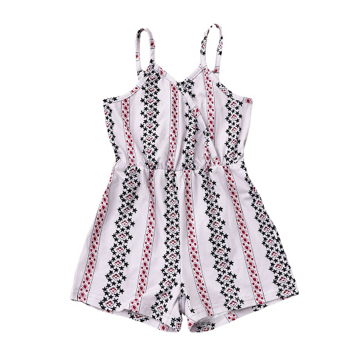 Title 6, Girls Floral Striped Overalls Jumpsuit - Comfor...