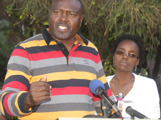 NTSA director general Francis Mejja and director road safety Njeri Waithaka at NTSA offices on December 9, 2017/JOSEPH NDUNDA