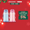 [Lifemc12Bpc - 8% Đơn 350K] Bình Giữ Nhiệt Trẻ Em Lock&Lock Cozy Kids Straw Tumbler 330Ml - Lhc4236 (2 Màu)