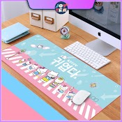 Miếng Lót Chuột Gaming, Pad Chuột Anime Hello Kitty Cỡ Lớn 80 X30Cm Chống Thấm Nước, Chống Trầy