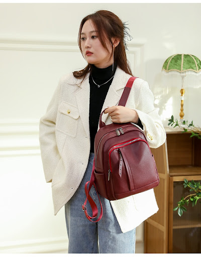Title 29, Light Luxury High-grade Backpack for Women, Sof...