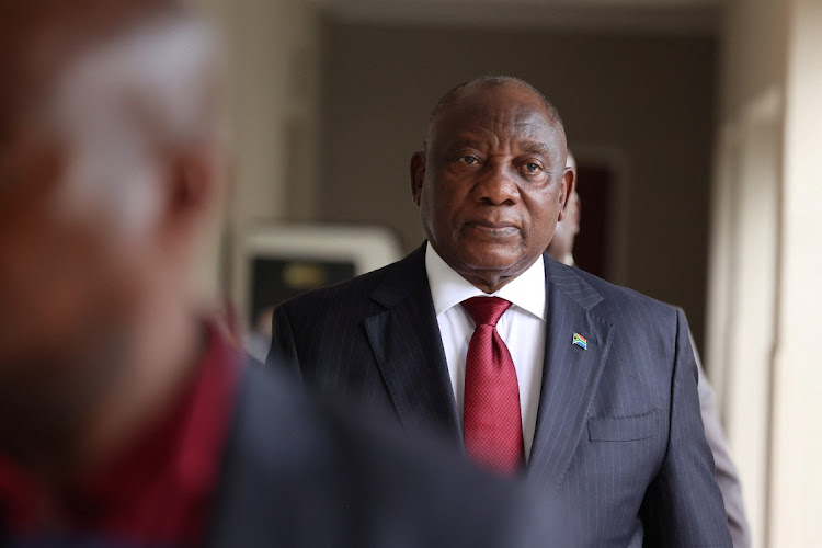 President Cyril Ramaphosa attends the ANC NEC meeting in Johannesburg on January 26 2024. Picture: REUTERS/Alet Pretorius