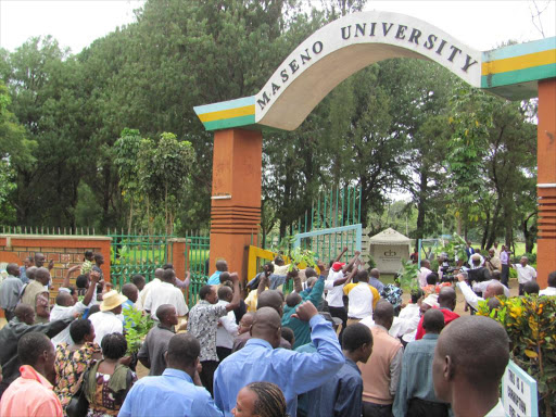 A past demonstration at the Maseno University.