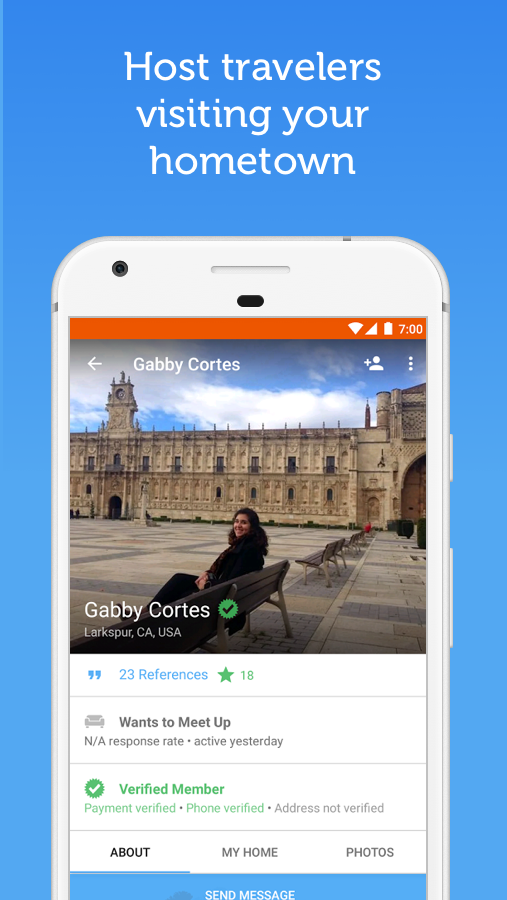 Couchsurfing ReiseApp AndroidApps auf Google Play