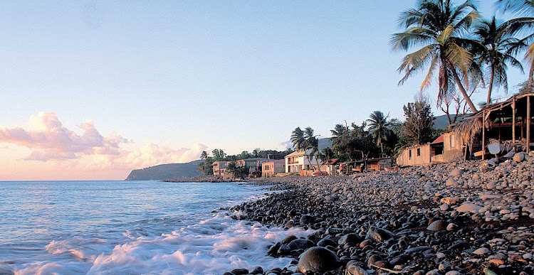 Enjoy a gentle breeze and setting sun on Basse Terre, Guadeloupe.