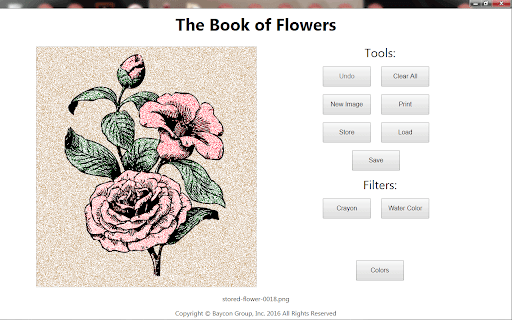 The Book of Flowers: Adult Coloring App