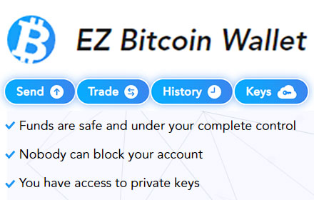 EZ Bitcoin wallet small promo image