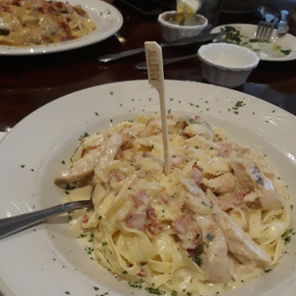 Gluten-Free Pasta at Bella Italia Ristorante