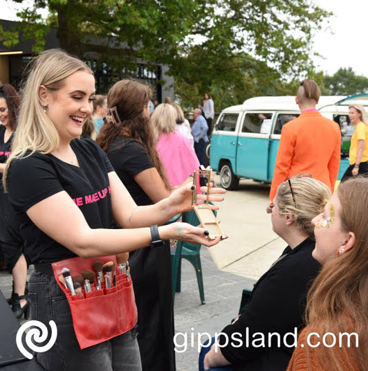 The Make Up Hub of Gippsland provided the glitz and glam to attendees before the show commenced