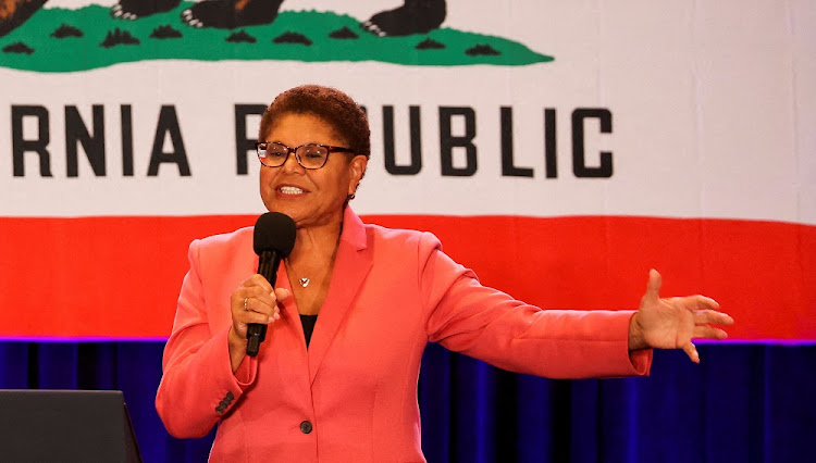 Mayor of Los Angeles, Karen Bass. Picture: REUTERS