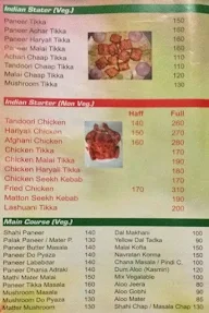 Pauls Food menu 1