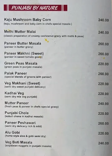 Dashmesh Restaurant Pure Veg menu 