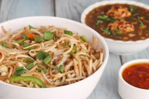 Veg Manchurian Noodles