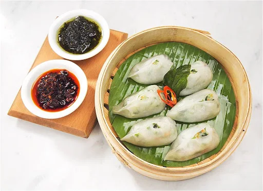 Basil Flavoured Vegetable Dumplings (6 Pcs)(Ak)