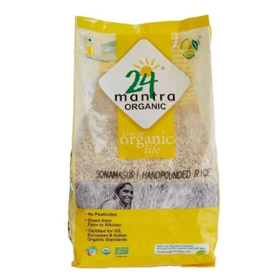 24 Mantra Sona Masuri Hand Pounded Rice 1 Kg