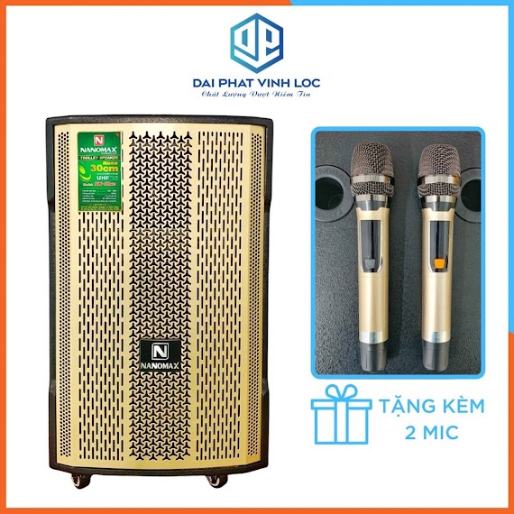 Loa Kéo Karaoke Công Suất Lớn 420W | Loa Kéo Giá Rẻ Nanomax Sk - 12X2 | Loa Kéo Bluetooth Đọc Được Usb Thẻ Nhớ Tay Kéo