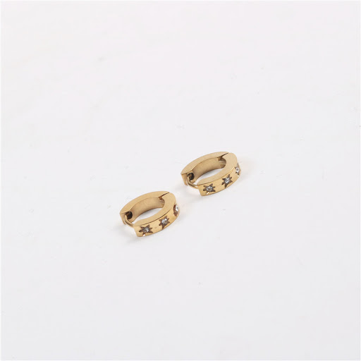 Title 6, Six-pointed Star Meteor Stud Earrings For Women...