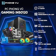 PC PV Gaming IN50120 (Intel Core i5-12400F/2 x 8GB/500GB SSD/GeForce RTX 3050/Free DOS)