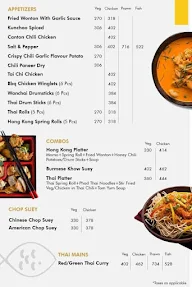 Hong Kong Express. menu 2