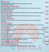 The Dhaba menu 2