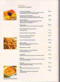 Qube Cafe Siesta Hitech Hotel menu 1