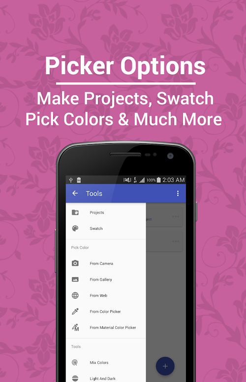 Android application Html Color Picker PRO screenshort