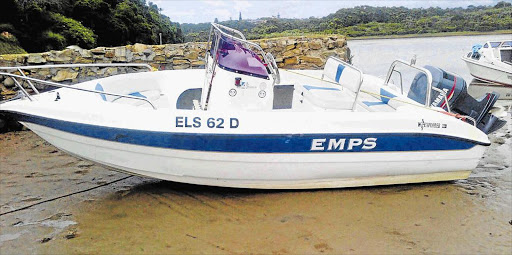 PIRATE BOAT: The NSWExplorer deep-sea ski boat, estimated to cost R60000, was ‘apprehended’ and three Gonubie anglers are being investigated for poaching fish in the Gonubie-Nahoon Marine protected area last Sunday Picture: SUPPLIED