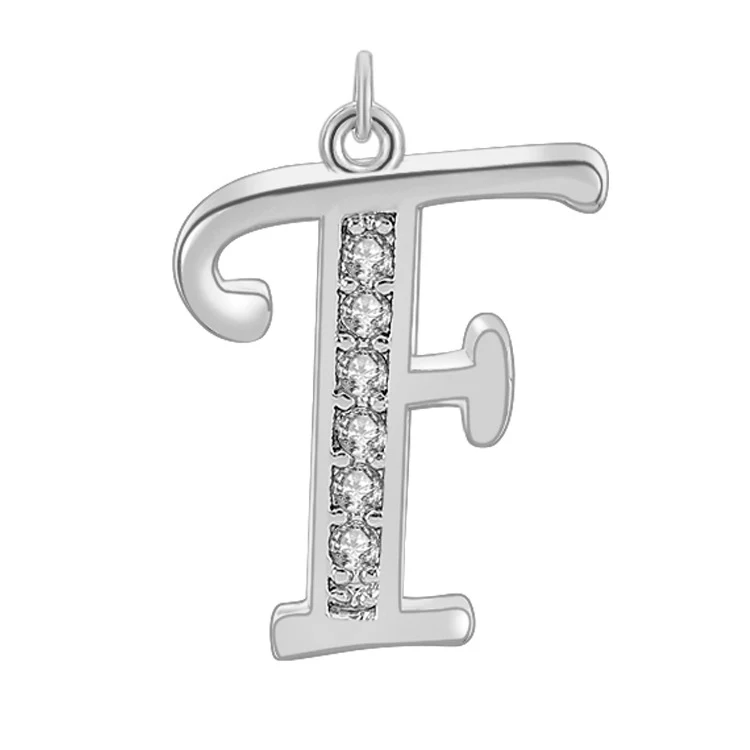 Colar e pulseira com pingente de 26 letras do alfabeto inglês incrustadas com diamantes criativos, perfeito para presentear com elegância.