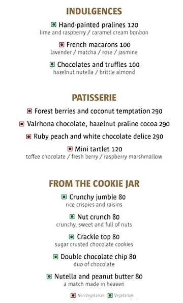 La Patisserie - Taj City Centre Gurugram menu 