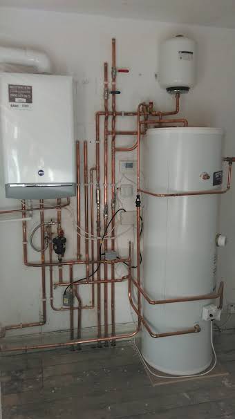 System boiler with unvented hot water album cover