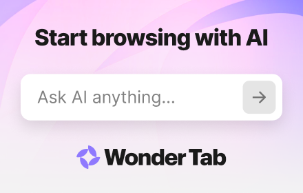 Wonder Tab - AI-powered new tab small promo image