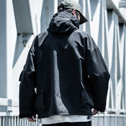 Title 2, Multi pocket hooded cargo jacket
