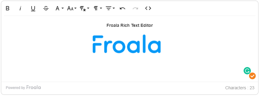 Froala rich text editior to increase developer productiviy