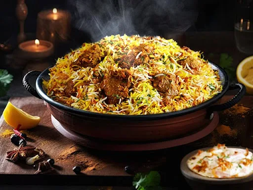 Hyderabadi Mutton Biryani (Boneless, Serves 2)