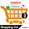 Shopping list with price calcu icon