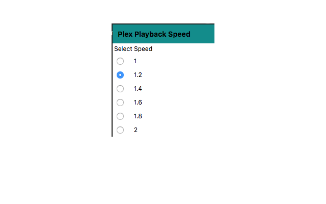 Plex Playback Speed Preview image 0