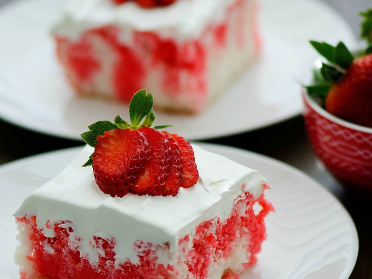 Strawberry Jello Mold (With Cream Cheese) - Amira's Pantry