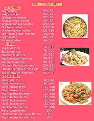 Chinese Hot Food menu 1